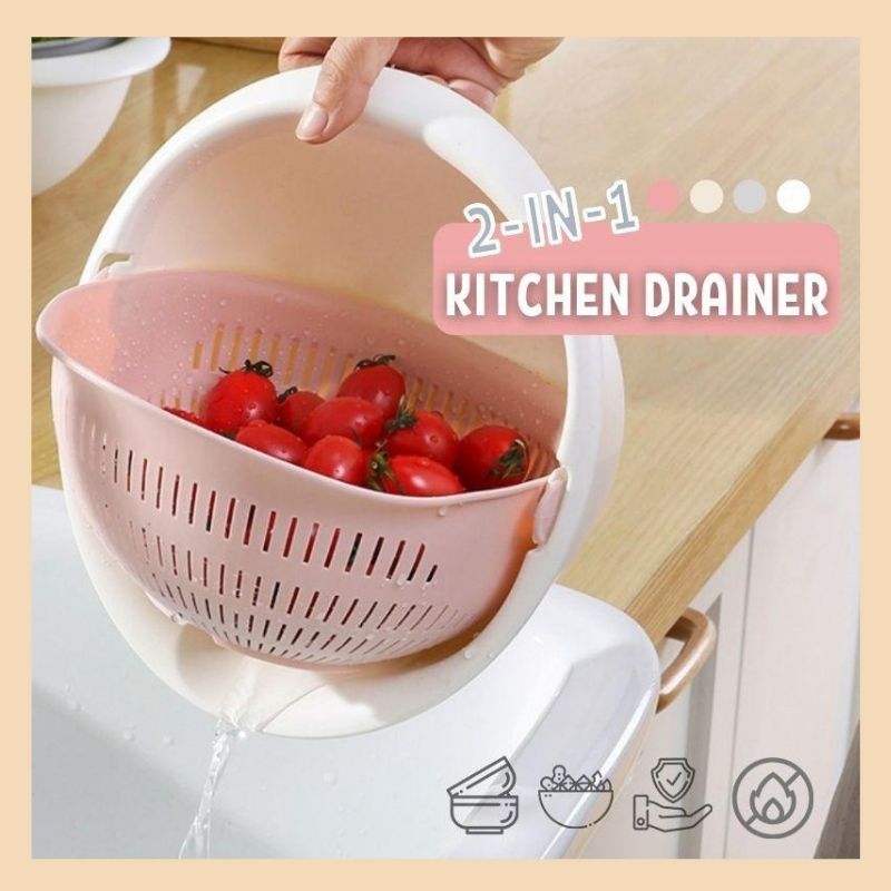 2-In-1 Kitchen Drainer